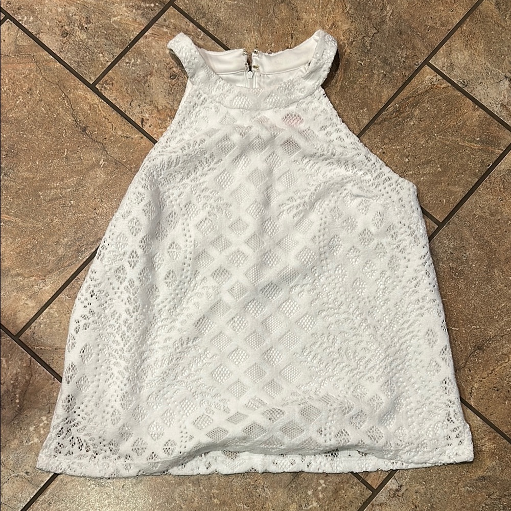 Lilly Pulitzer White Sleeveless Halter Too